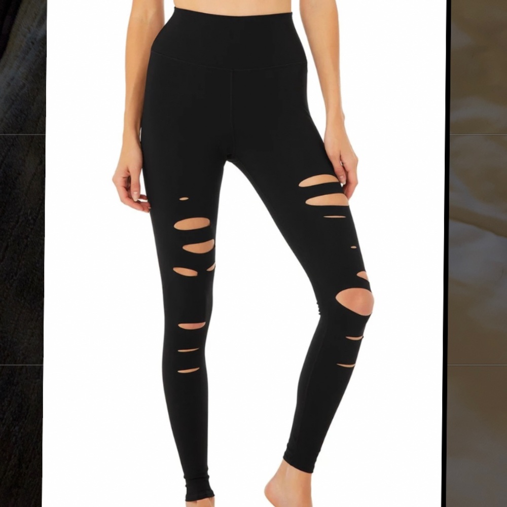 Alo High-Waist Ripped Warrior Legging